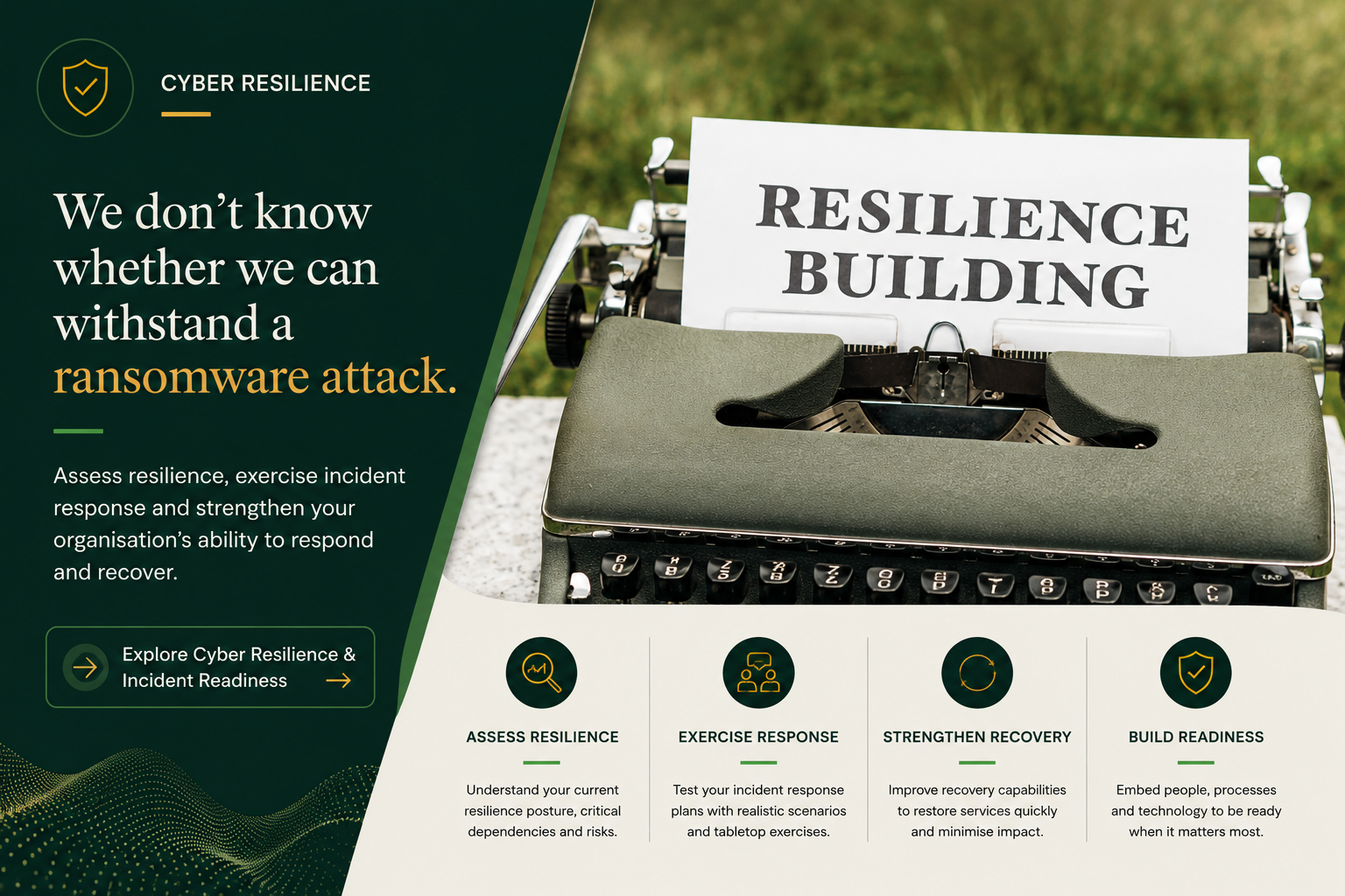 Cyber Resilience & Incident Readiness