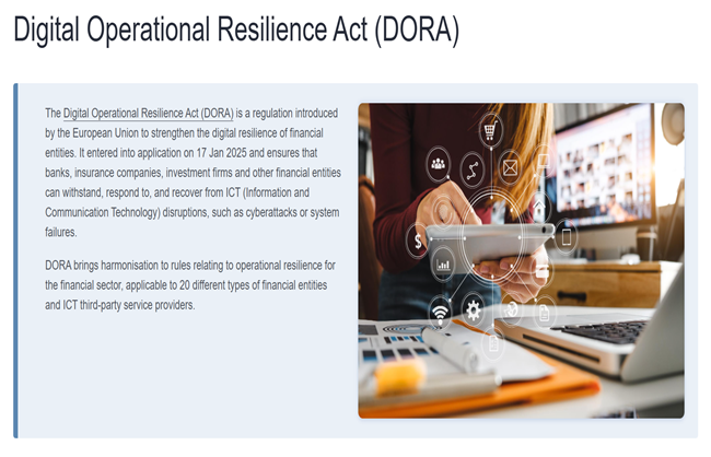 DORA digital operational resilience assessment and improvement programme